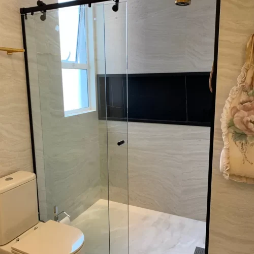 mampara-de-baño-moderna-aluminio-negro-paraguay